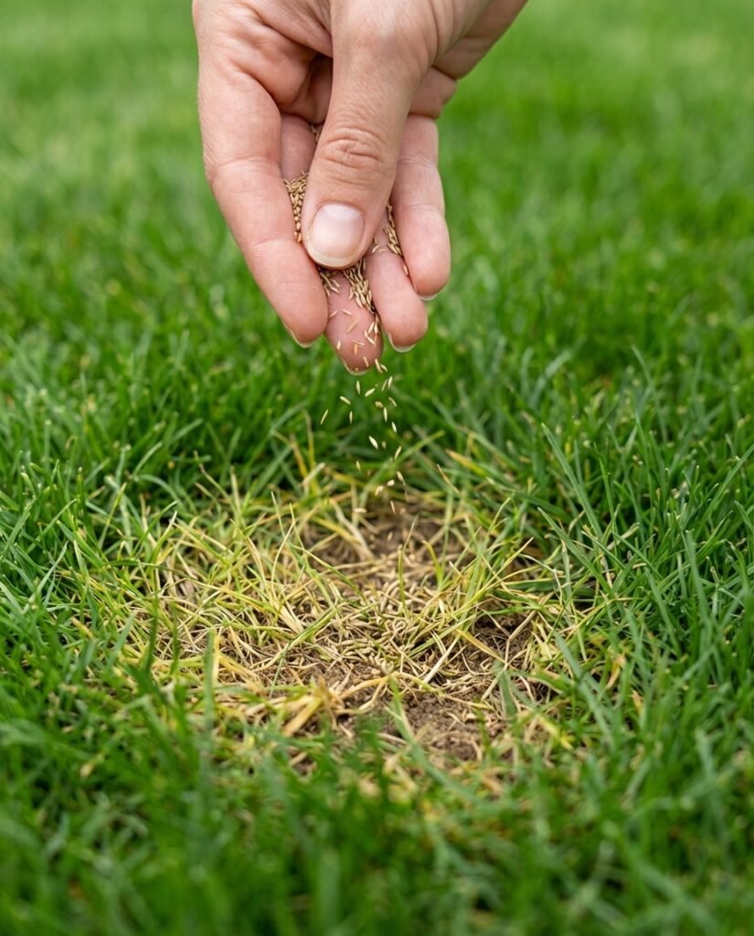 herbia resiembra – semillas para rellenar pelones y recuperar el césped (500 g)